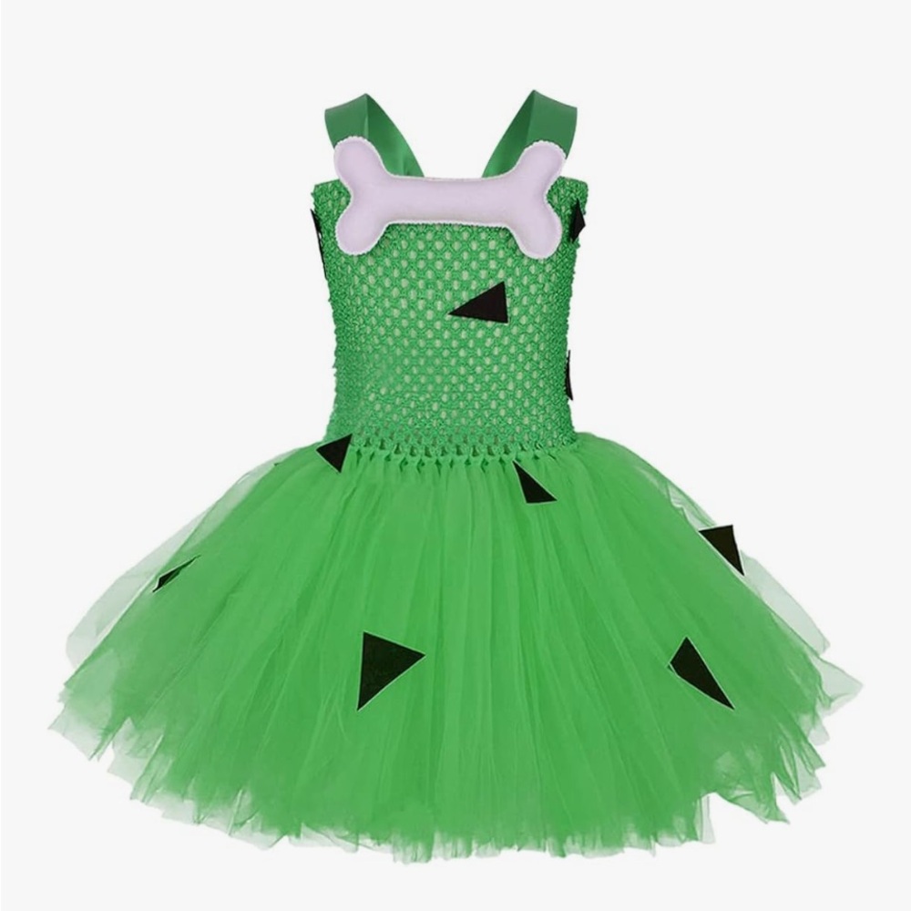 Girl Caveman Cowgirl Historical Stone Age Tutu Costume for Haloween